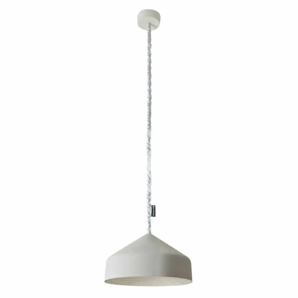 Lampada sospesa moderna In-es.artdesign Cyrcus Cemento verniciata Viadurini