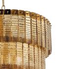 Lampada Sospesa Moderna in Vetro Artigianale Lusso Made in Italy - Valadier Viadurini