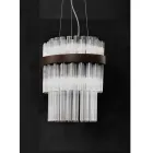 Lampada Sospesa Moderna in Vetro Soffiato Lusso Made in Italy - Maesta Viadurini