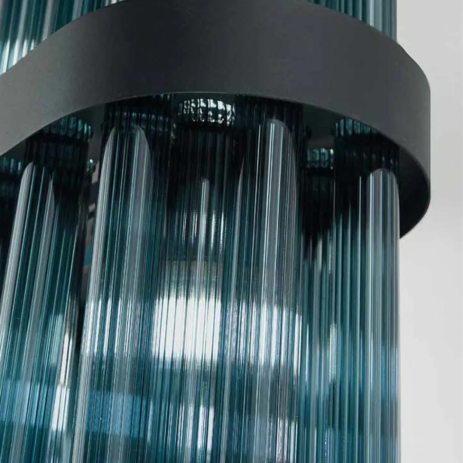 Lampada Sospesa Moderna in Vetro Soffiato Lusso Made in Italy - Maesta Viadurini