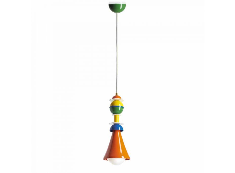 Lampada sospesa multicolor Slide Otello Hanging alluminio made Italy Viadurini