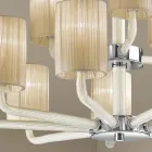 Lampadario 12 Luci in Vetro di Venezia e Metallo Made in Italy - Graham Viadurini