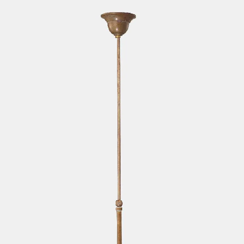 Lampadario 3 Luci in Ottone Design Vintage Made in Italy - Cascina by Il Fanale Viadurini