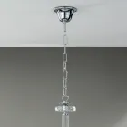 Lampadario 8 Luci Classico Vetro Italiano Lavorato a Mano Ottanio - Similo Viadurini