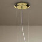 Lampadario a 6 Luci Artigianale in Vetro di Venezia Made in Italy - Bernadette Viadurini