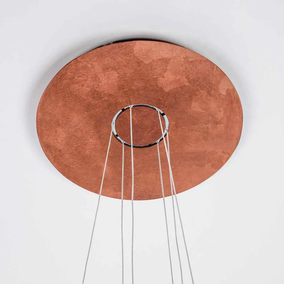 Lampadario a 9 Luci in Alluminio Verniciato Made in Italy Pregiato - Flash Viadurini