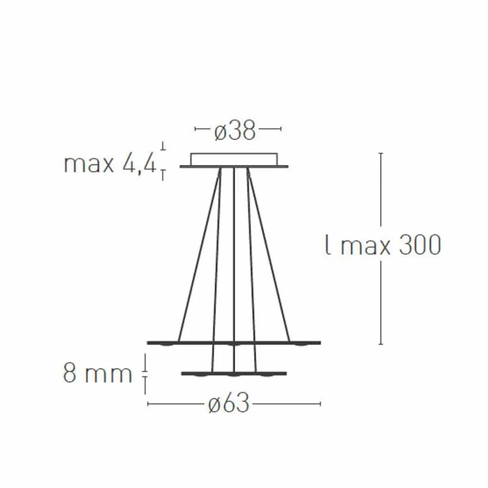 Lampadario a 9 Luci in Alluminio Verniciato Made in Italy Pregiato - Flash Viadurini