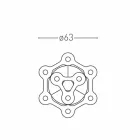 Lampadario a 9 Luci in Alluminio Verniciato Made in Italy Pregiato - Flash Viadurini