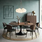 Lampadario a Sette Lumi in Vetro Lucido o Satinato Made in Italy - Althea Viadurini
