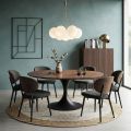Lampadario a Sette Lumi in Vetro Lucido o Satinato Made in Italy - Althea