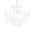 Lampadario a Sospensione Bianco Satinato in Plexiglass Made in Italy - Luca