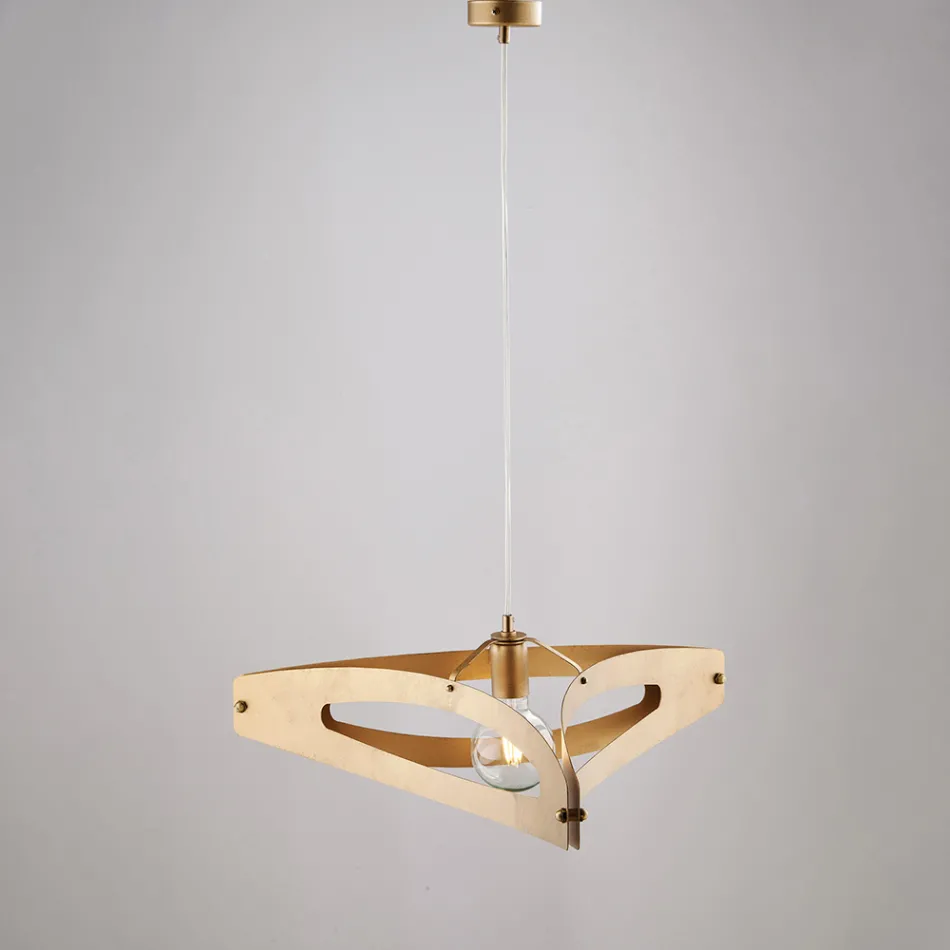 Lampadario a Sospensione in Metallo Bianco Cromo Argento per - Apus Viadurini