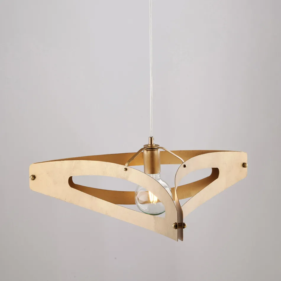 Lampadario a Sospensione in Metallo Bianco Cromo Argento per - Apus Viadurini