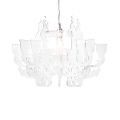 Lampadario a Sospensione in Plexiglass Bianco Satinato Made in Italy - Gea