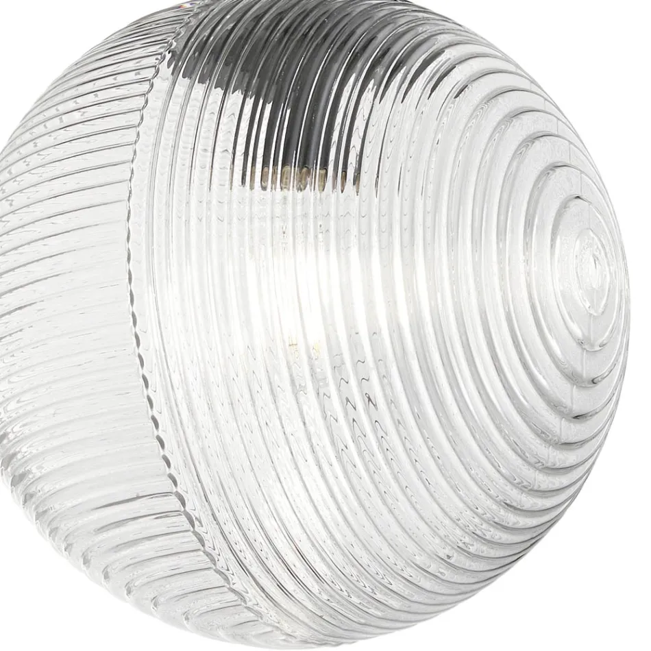 Lampadario con 3 Luci in Vetro Soffiato a Forma di Sfera Made in Italy - Prilla Viadurini