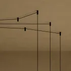 Lampadario con Cilindri in Vetro Canneté Made in Italy - Oris Viadurini