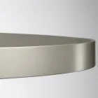 Lampadario con Corpo Luminoso in Vetro e 6 Cerchi in Alluminio - Clara Viadurini