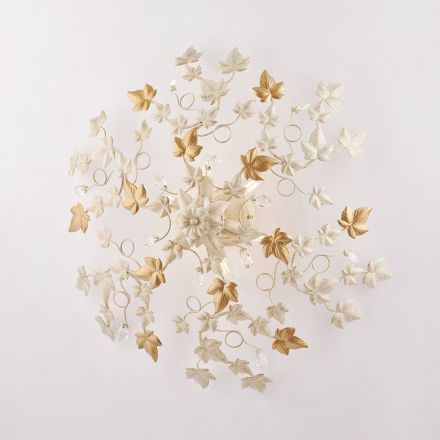 Lampadario con pendenti in cristallo per valorizzare spazi interni luminosi – Orchidea Viadurini