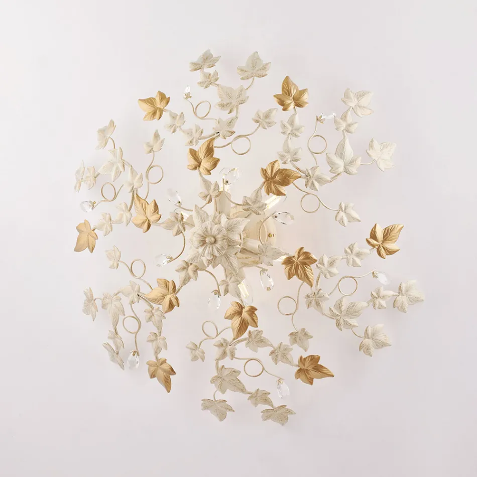 Lampadario con pendenti in cristallo per valorizzare spazi interni luminosi – Orchidea Viadurini