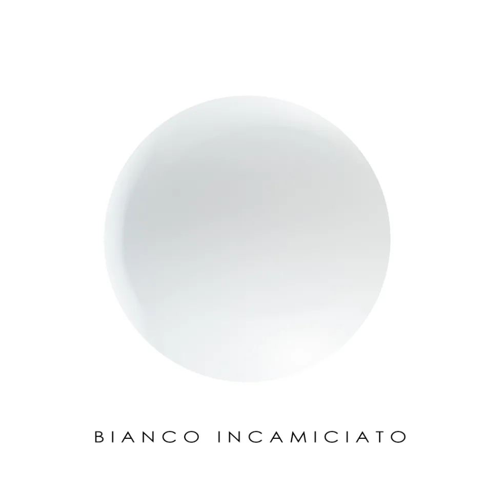 Lampadario Decentrato in Vetro Incamiciato a Mano Made in Italy - Iride Viadurini