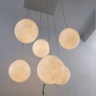 Lampadario di design moderno In-es.artdesign Sei Lune in nebulite Viadurini