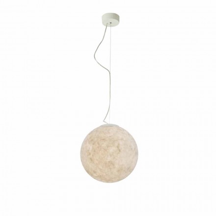 Lampadario di moderno design In-es.artdesign Luna bianco in nebulite Viadurini