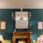 Lampadario in con Vetro e Strass Made in Italy per Arredare L’interno - Madrid Viadurini