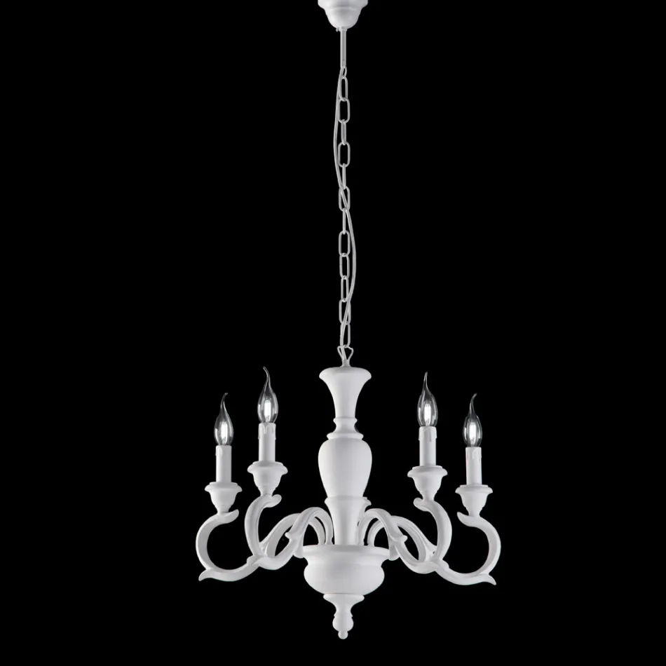 Lampadario in Legno Made in Italy per Arredare L’interno - Firenze Viadurini