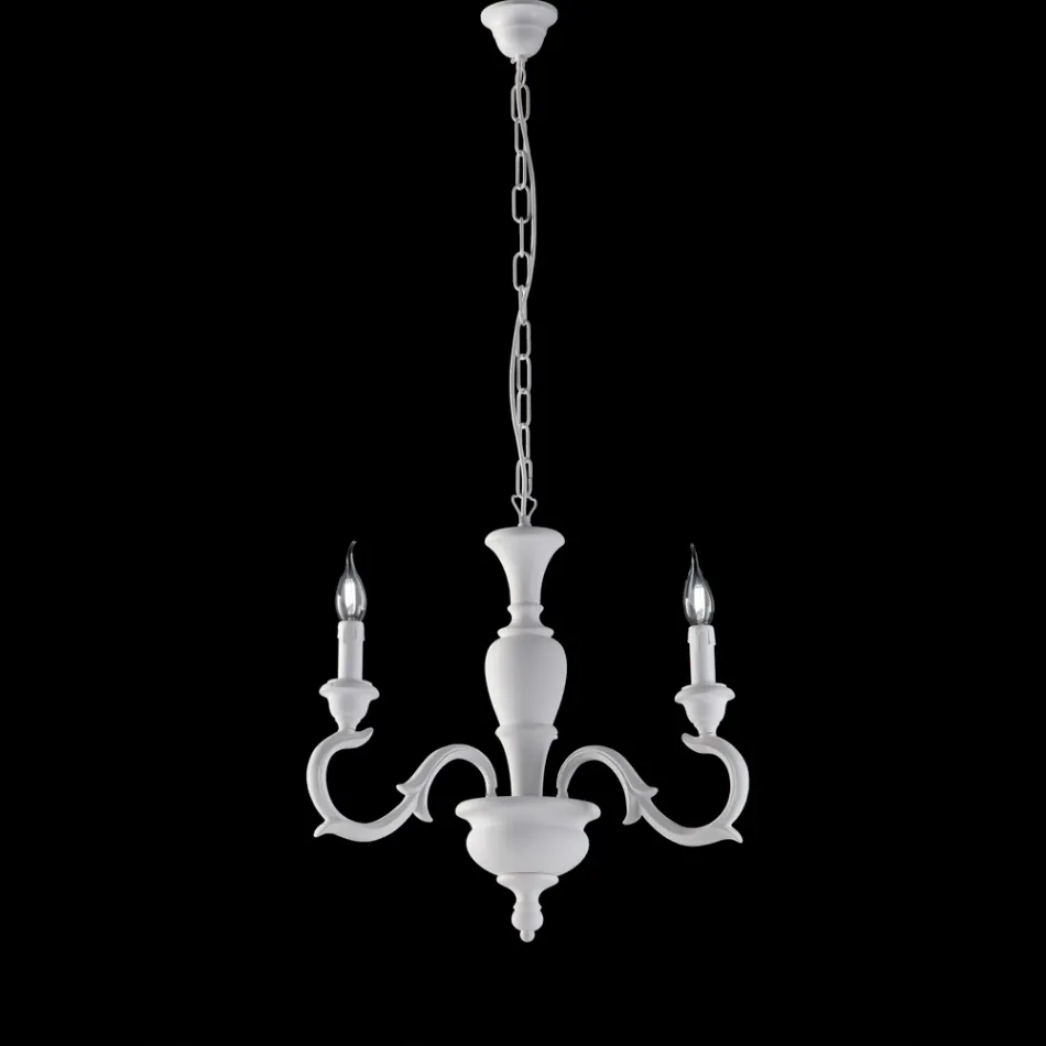 Lampadario in Legno Made in Italy per Arredare L’interno - Firenze Viadurini