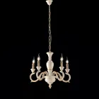 Lampadario in Legno Made in Italy per Arredare L’interno - Firenze Viadurini