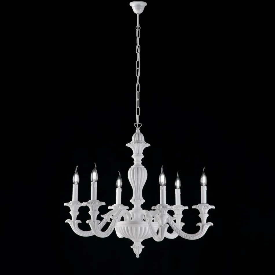 Lampadario in Legno Made in Italy per Arredare L’interno - Milano Viadurini