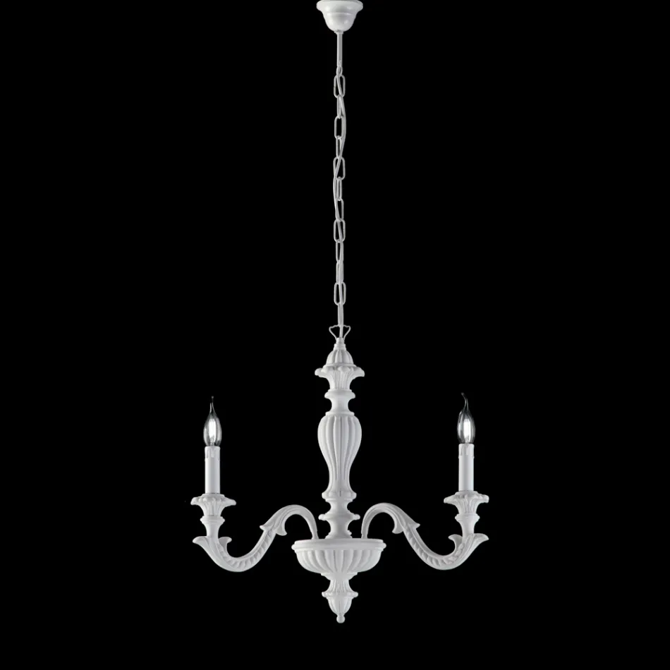 Lampadario in Legno Made in Italy per Arredare L’interno - Milano Viadurini