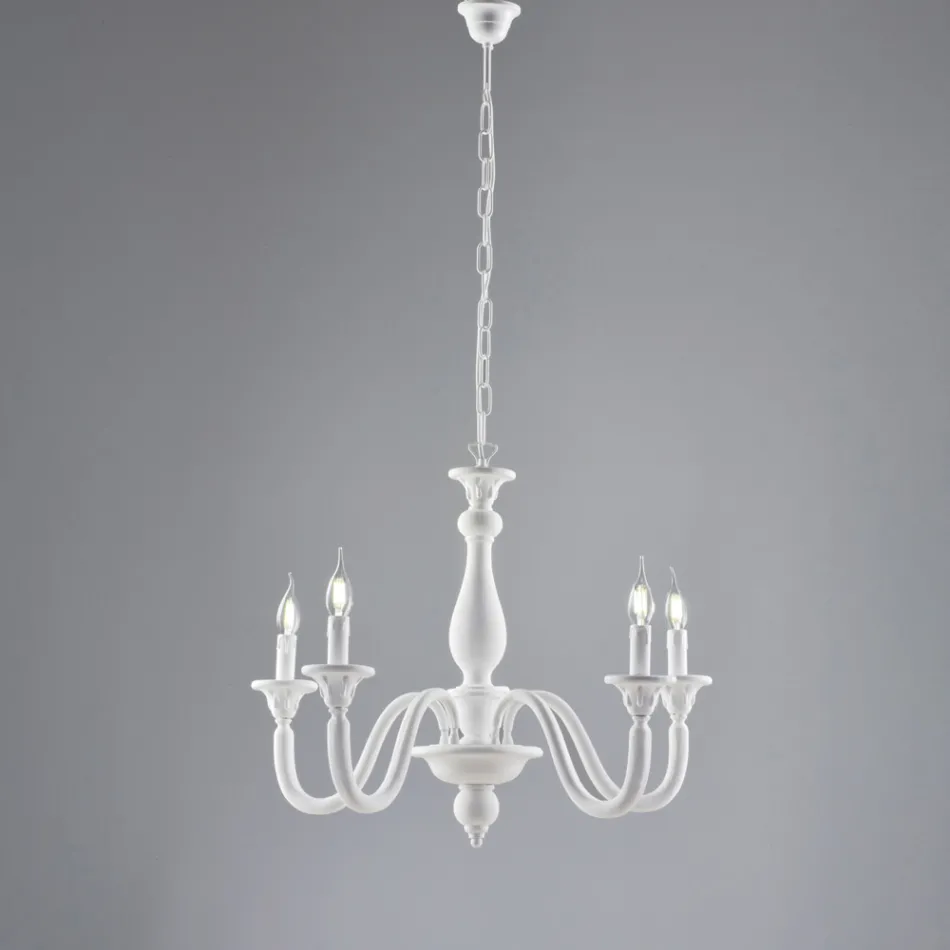 Lampadario in Legno Made in Italy per Arredare L’interno - Siena Viadurini