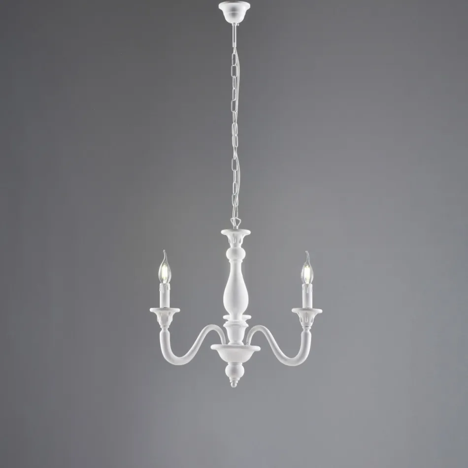 Lampadario in Legno Made in Italy per Arredare L’interno - Siena Viadurini