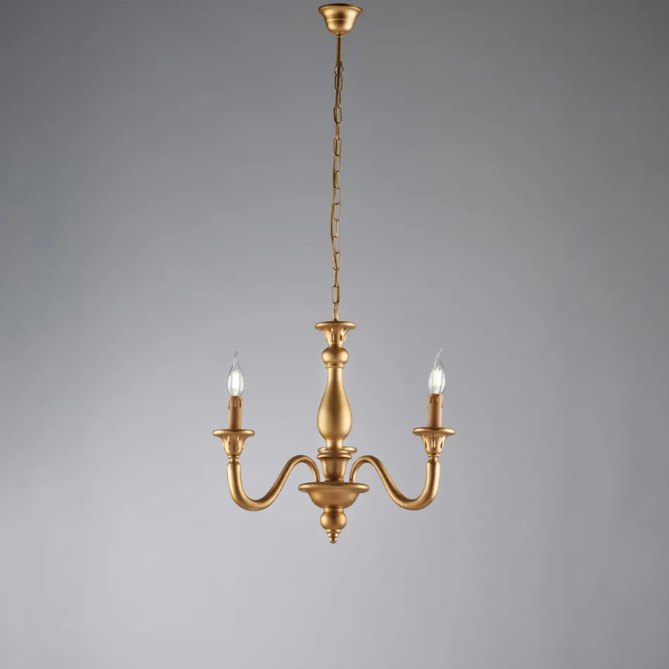 Lampadario in Legno Made in Italy per Arredare L’interno - Siena Viadurini