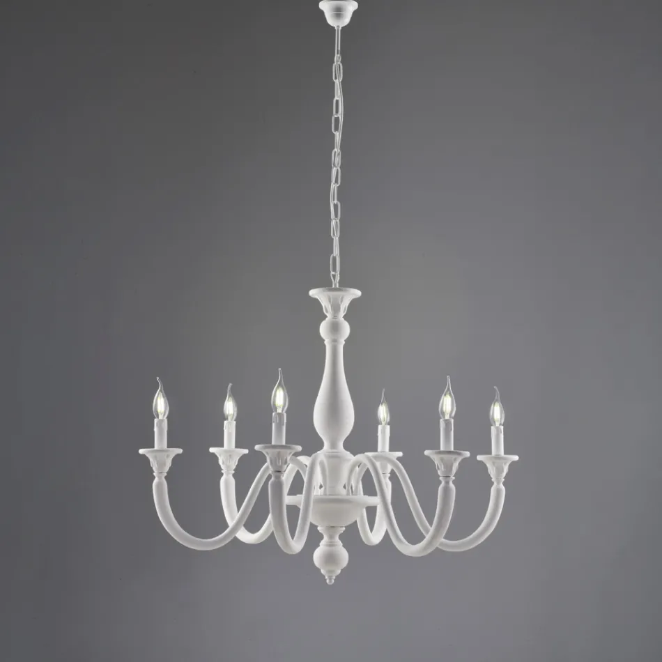 Lampadario in Legno Made in Italy per Arredare L’interno - Siena Viadurini