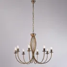 Lampadario in metallo bianco per illuminare ambienti raffinati – Roccia Viadurini