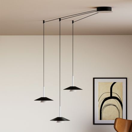 Lampadario in Metallo di Diverse Finiture Made in Italy - Mira Viadurini