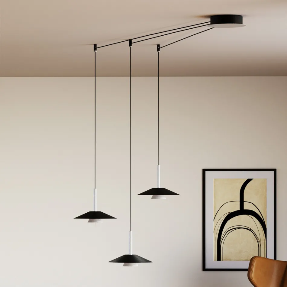 Lampadario in Metallo di Diverse Finiture Made in Italy - Mira Viadurini