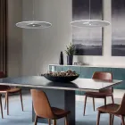 Lampadario in Metallo e Diffusore in Plexiglass Micro-Puntinato - Nora Viadurini