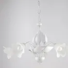 Lampadario in metallo e vetro per illuminare interni raffinati – Sirio Viadurini