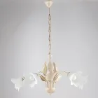 Lampadario in metallo e vetro per illuminare interni raffinati – Sirio Viadurini