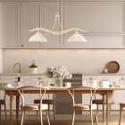 Lampadario in Metallo in Vetro 2 Luci per Illuminazione Interni - Musca Viadurini