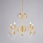 Lampadario in metallo per interni luminosi e accoglienti – Perla Viadurini