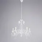 Lampadario in metallo per interni luminosi e accoglienti – Perla Viadurini