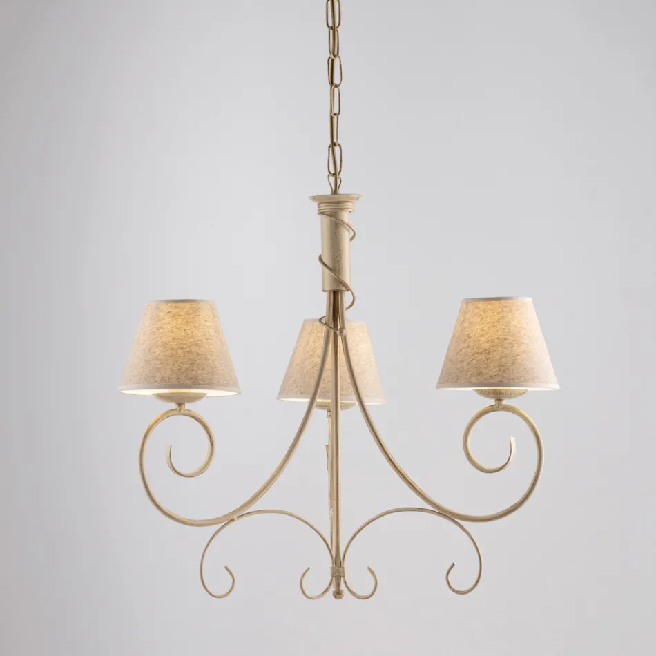 Lampadario in vetro e metallo a 2 luci per ambienti raffinati – Draco Viadurini