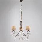 Lampadario in vetro e metallo a 2 luci per ambienti raffinati – Draco Viadurini