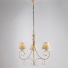 Lampadario in vetro e metallo a 2 luci per ambienti raffinati – Draco Viadurini