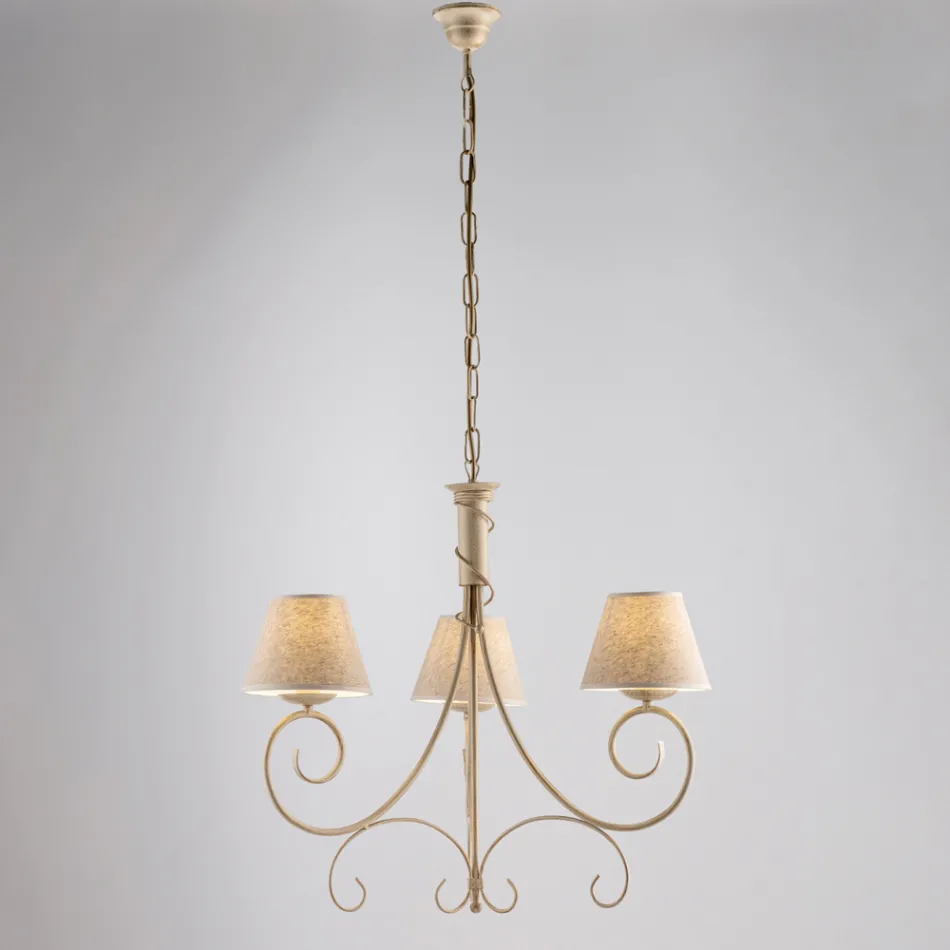 Lampadario in vetro e metallo a 2 luci per ambienti raffinati – Draco Viadurini