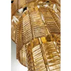 Lampadario Moderno 12 Luci in Vetro Artigianale Lusso Italiano - Valadier Viadurini